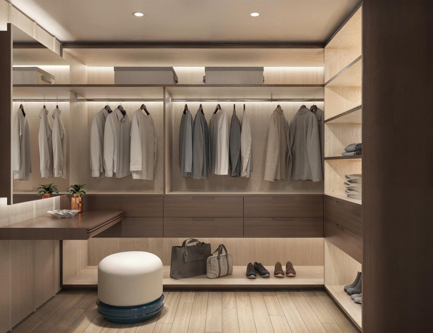 Walk-in wardrobe