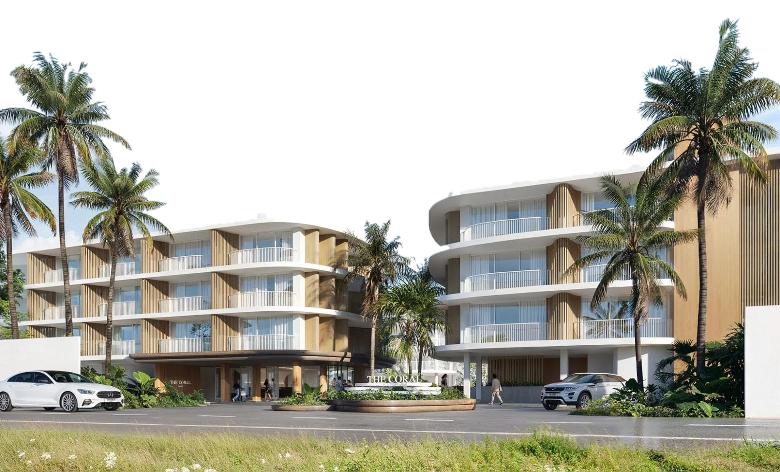Coral Condo Samui buildings on Lamai Beach Road